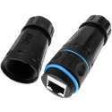 Techly IWP-MD C6-IP68T kabeļu spraudņu pāreja RJ-45 Melns Techly IWP-MD C6-IP68T kabeļu spraudņu pāreja RJ-45 Melns