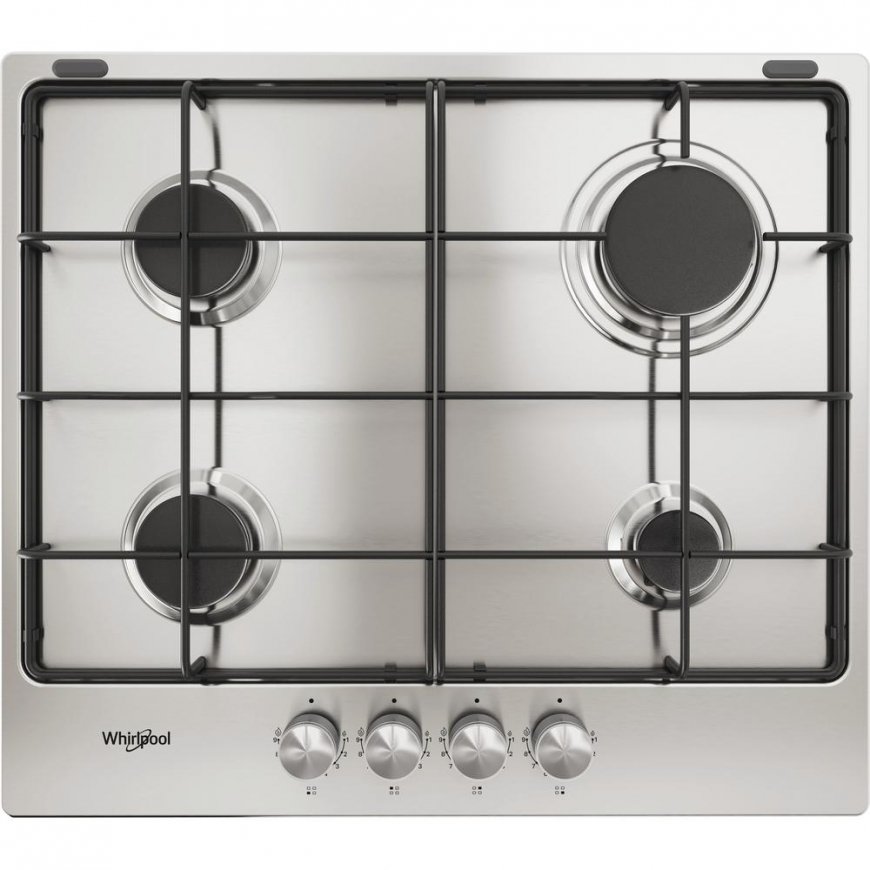 Whirlpool TGML 650 IX Roostevaba teras Sisseehitatud 58 cm Gaas 4 tsoon(id)
