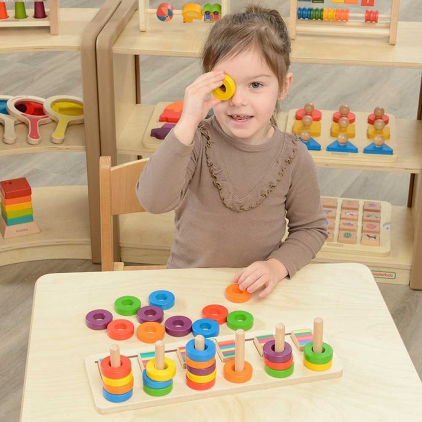 MASTERKIDZ Puzzle Learning Counting and Colors Montessori Sorter – 2