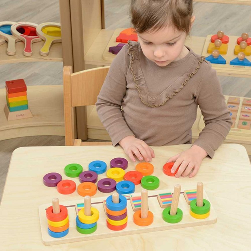 MASTERKIDZ Puzzle Learning Counting and Colors Montessori Sorter – 3
