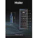 Haier Wine Bank 50 Serie 7 HWS77GDAU1 Компрессорный винный шкаф Отдельно стоящий Черный 77 бутылка(и Haier Wine Bank 50 Serie 7 HWS77GDAU1 Компрессорный винный шкаф Отдельно стоящий Черный 77 бутылка(и