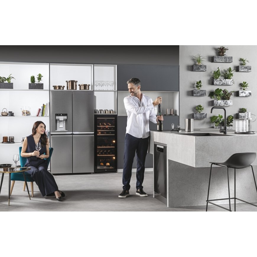 Haier Wine Bank 50 Serie 7 HWS77GDAU1 Kompresorinis vyno šaldiklis Pastatomi Juoda 77 buteliai – 5