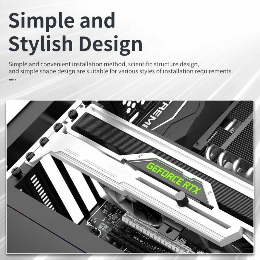1st Cool 1stCOOL 1stCool Support GPU Metal Bracket, White – 4