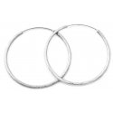 Beneto Glittering silver round earrings AGUC1240 Beneto Glittering silver round earrings AGUC1240