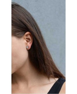 Beneto Sidabrinis heart earrings AGUP1175