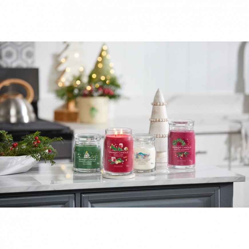 Yankee Candle Shimmering Christmas Tree восковая свеча Цилиндр Зеленый 1 шт – 3