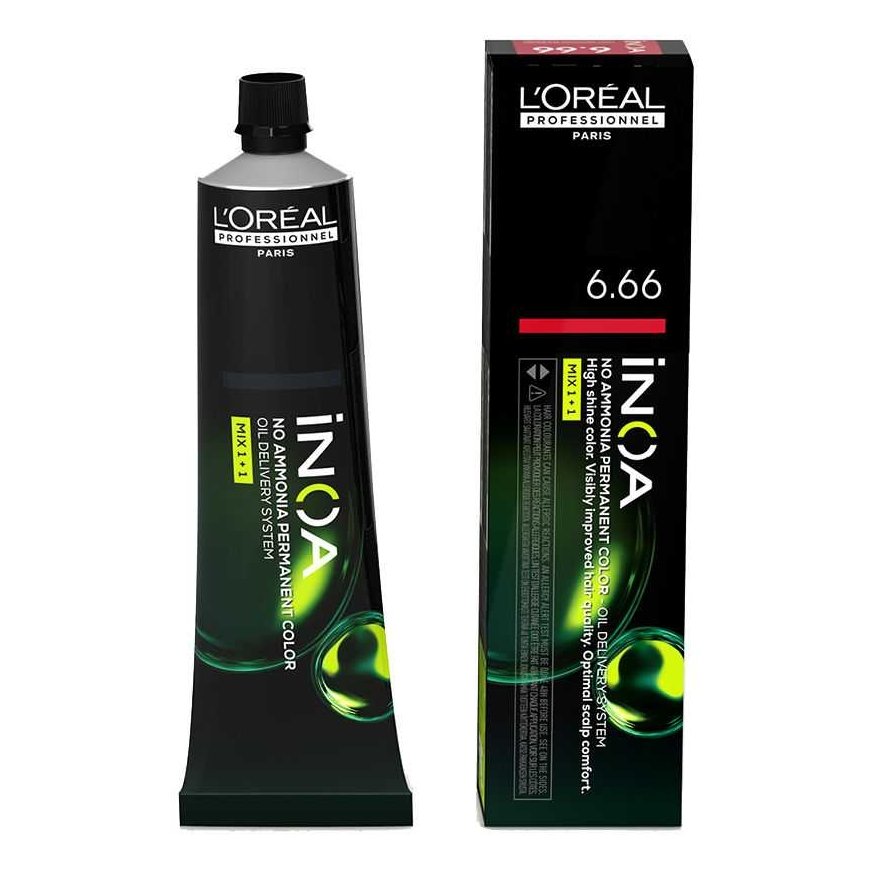 Ammattimainen hiusväri "L'oreal Professionnel Inoa No Ammonia Permanent Color" 6,66 60g – 2