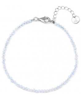 Agate Mineral Bracelet with Chalcedony Beads POL-B17/21L