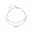 Beneto Stylish double sidabrinis bracelet AGB636 / 21 Beneto Stylish double sidabrinis bracelet AGB636 / 21