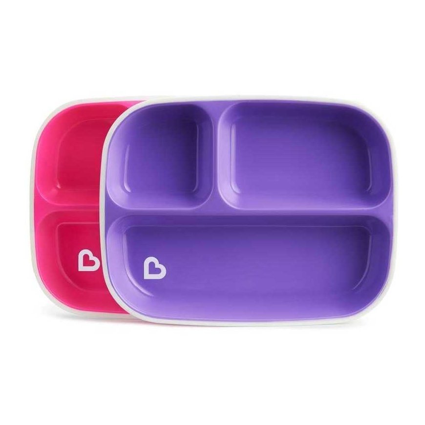 MUNCHKIN plates with compartments 2pcs. 6m+ Splash 01244802 – 2
