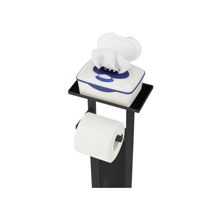Wenko 4in1 DEBAR toilet brush and paper holder with shelf – 3