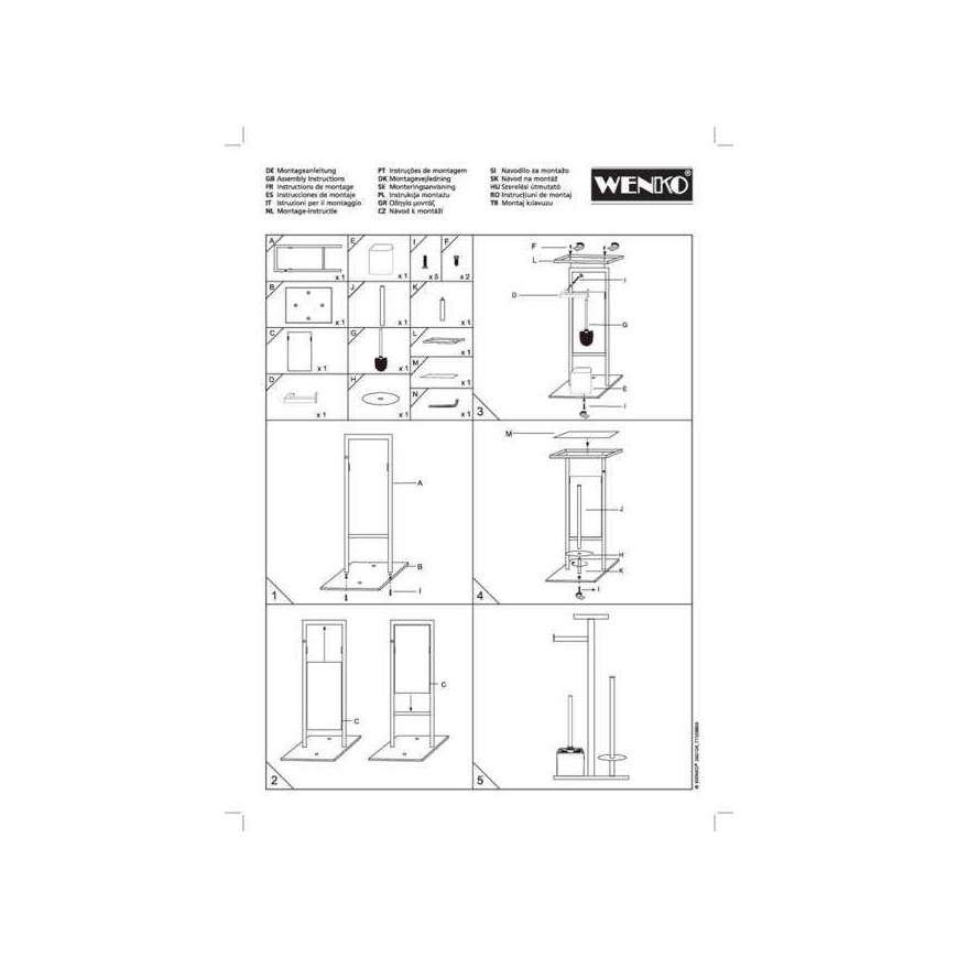 Weko 4in1 DEBAR wc-harja ja paperiteline hyllyllä – 5