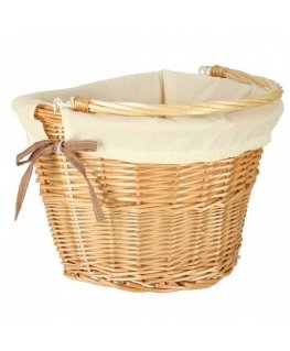 Proline Wicker basket for bicycle front basket, wicker white insert