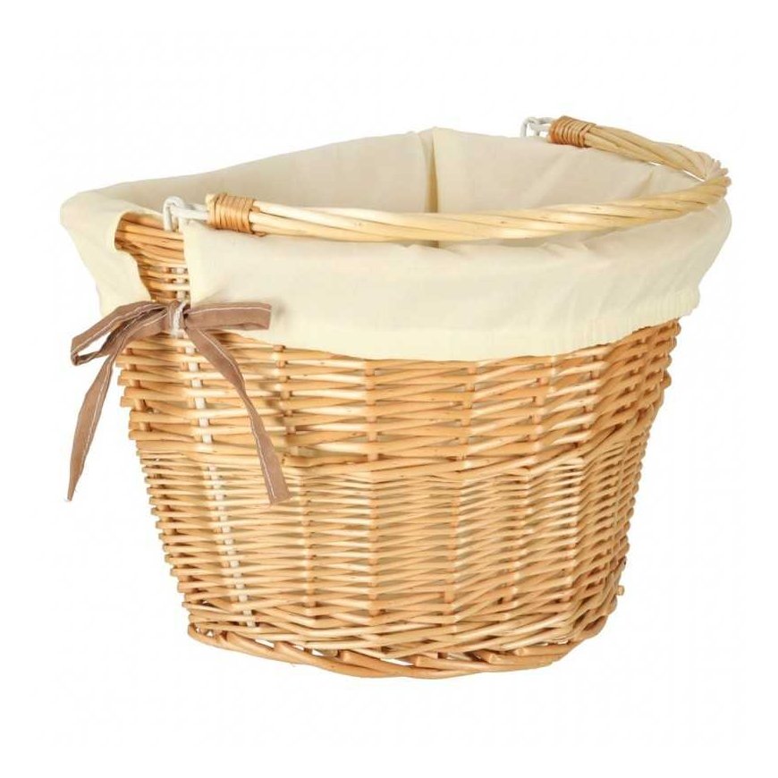 Proline Wicker basket for bicycle front basket, wicker white insert