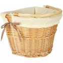 Proline Wicker basket for bicycle front basket, wicker white insert Proline Wicker basket for bicycle front basket, wicker white insert