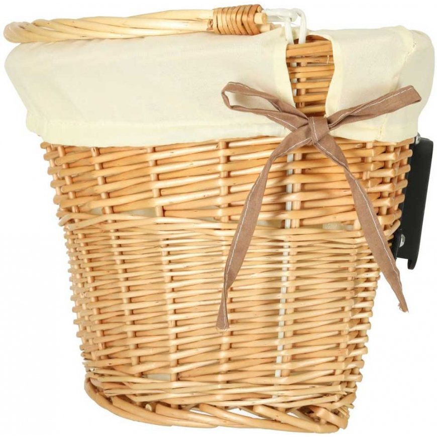 Proline Wicker basket for bicycle front basket, wicker white insert – 3