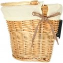 Proline Wicker basket for bicycle front basket, wicker white insert Proline Wicker basket for bicycle front basket, wicker white insert