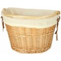 Proline Wicker basket for bicycle front basket, wicker white insert Proline Wicker basket for bicycle front basket, wicker white insert