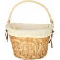 Proline Wicker basket for bicycle front basket, wicker white insert Proline Wicker basket for bicycle front basket, wicker white insert