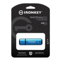 Kingston Technology IronKey Vault Privacy 50 USB-muisti 64 GB USB Type-C 3.2 Gen 1 (3.1 Gen 1) musta Kingston Technology IronKey Vault Privacy 50 USB-muisti 64 GB USB Type-C 3.2 Gen 1 (3.1 Gen 1) musta