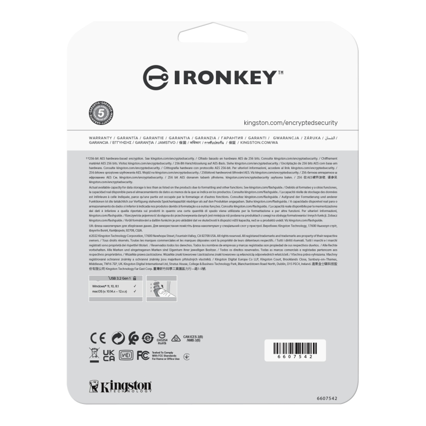 Kingston Technology IronKey Vault Privacy 50 USB-välkmälu 64 GB USB tüüp-C 3.2 Gen 1 (3.1 Gen 1) Mus – 4