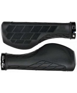 Velo Prox Handlebar Grips ProX VLG-1859D3 Microtech Gel 136mm Ergo Lock-on black