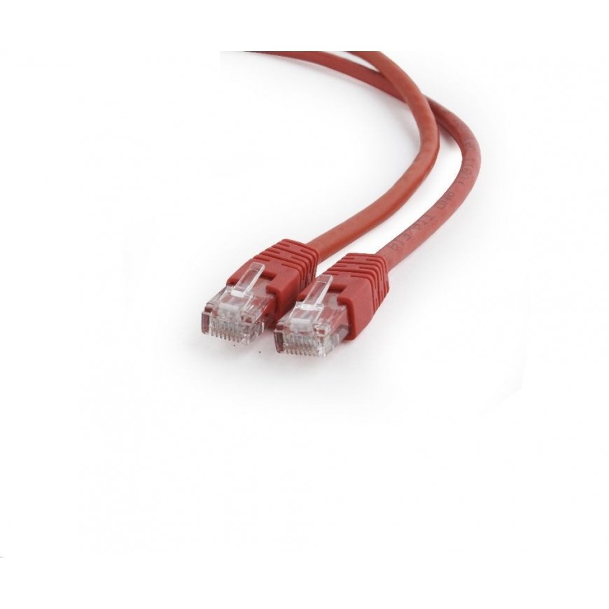 Gembird PP6U-0.5M networking cable Red Cat6 U/UTP (UTP)