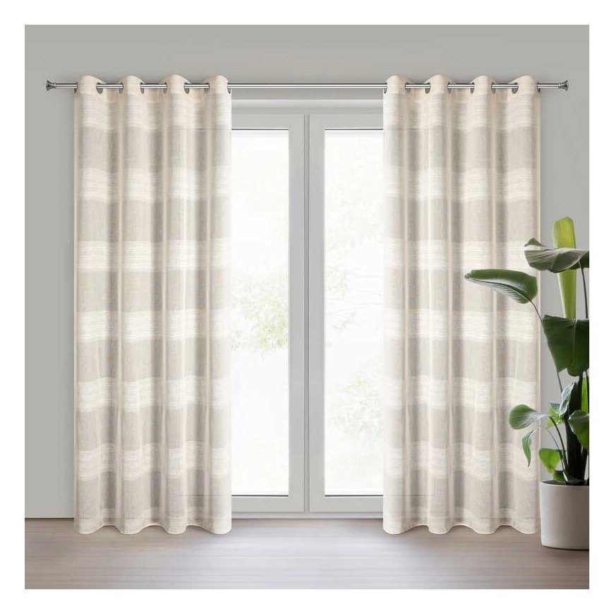 Eurofirany ZAS/AGATA/BEIGE 140X250 TRANSL. – 3