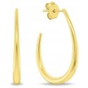 Brilio Silver Gold Plated Oval Earrings EA1146Y Brilio Silver Gold Plated Oval Earrings EA1146Y