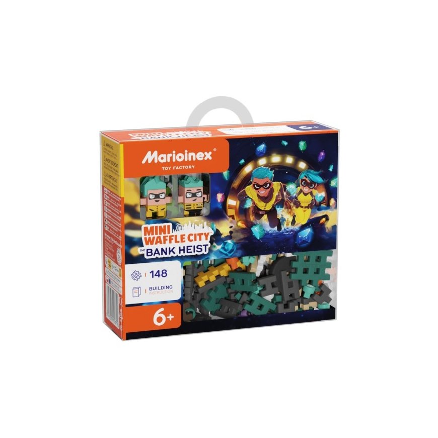 Marioinex *****Klocki waffle mini Napad na bank 148el 06712