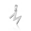 JVD Minimalistinen hopea kirjain "M" riipus SVLP0948XH2000M JVD Minimalistinen hopea kirjain "M" riipus SVLP0948XH2000M