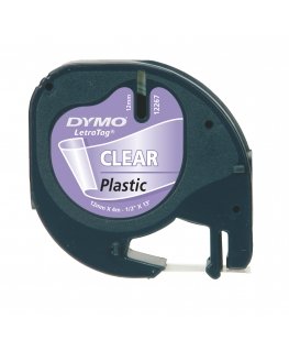 DYMO S0721530 этикеточная лента Черный на прозрачном