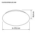 Activejet AJE-OPERA 24W griestu gaismas ķermenis Nenomaināmas spuldzes LED G