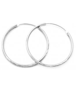 Beneto's Amazing Silver Round Earrings AGUC355
