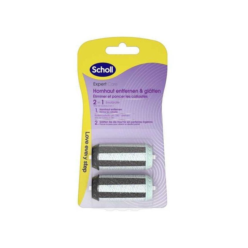 Scholl Electric File "Velvet Smooth Expert Care 2in1" File Replacement Head - "Smooth" 2 pcs.