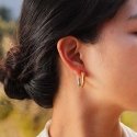 Troli Oval Two-Tone Steel Earrings Troli Oval Two-Tone Steel Earrings