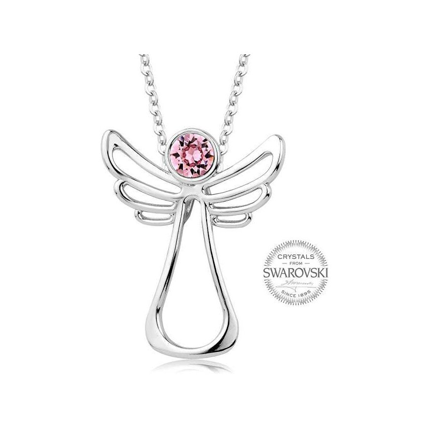 Levien Guardian Angel Pink Crystal -kaulakoru