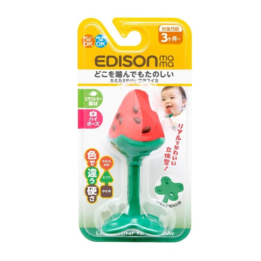 Hampaat vauvoille EDISONmama Fruit "3D watermelon", alkaen 3kk, KJ4229 – 4