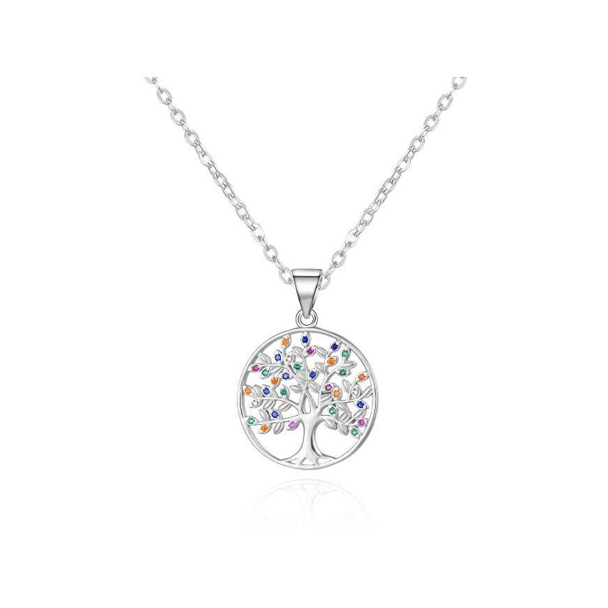 Agate Silver Necklace Tree of Life AGS1600/47 (chain, pendant)