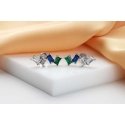 Brilio Silver Brilio Silver Stylish silver earrings with colored zircons EA1011WRBW Brilio Silver Brilio Silver Stylish silver earrings with colored zircons EA1011WRBW