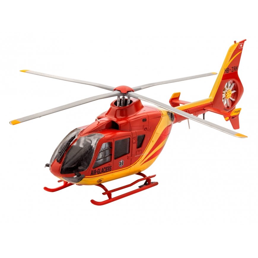 Revell EC135 Air-Glaciers Helikoptera modelis Montāžas