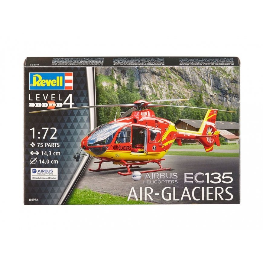 Revell EC135 Air-Glaciers Rotorcraft mudel Osade komplekt 1:72 – 5