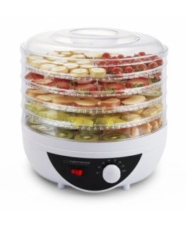 Esperanza EKD002 elintarvikekuivain musta, Läpinäkyvä, Valkoinen 250 W