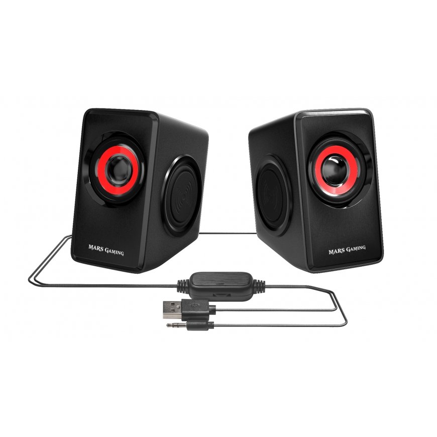 Mars Gaming MS1 garso kolonėlė Juoda, Raudona Vielinis 10 W – 4