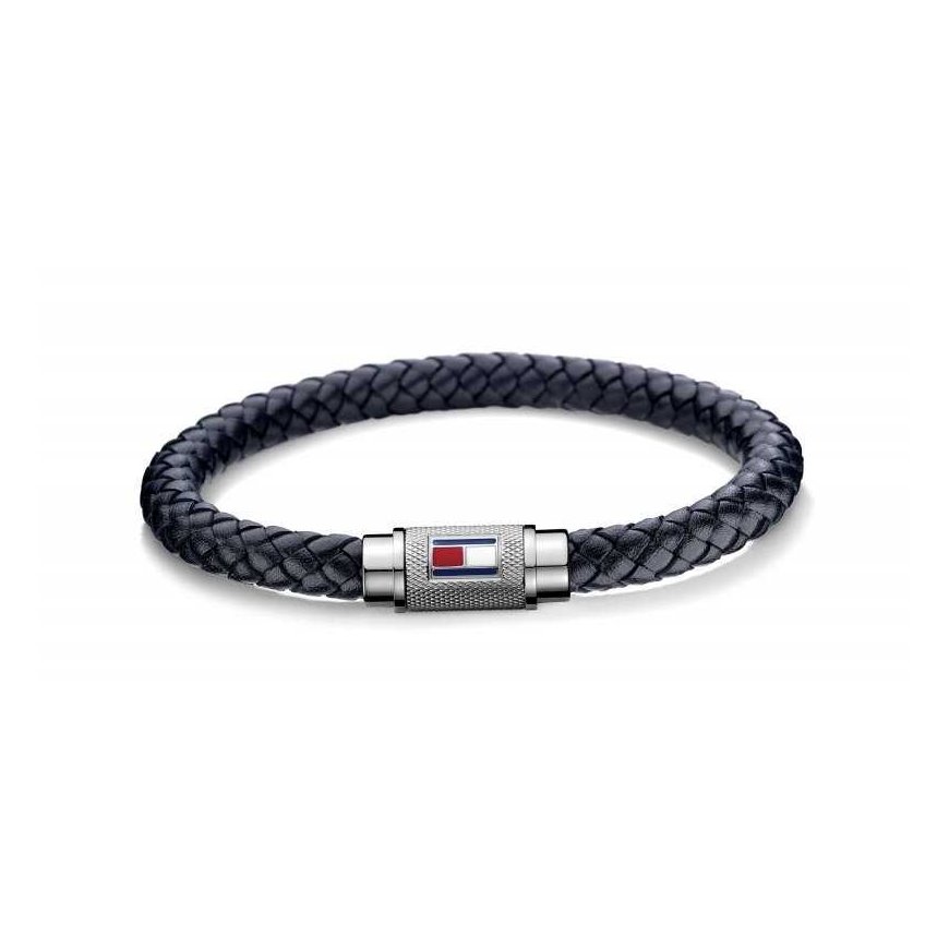Tommy Hilfiger Trendy dark blue leather bracelet TH2701000