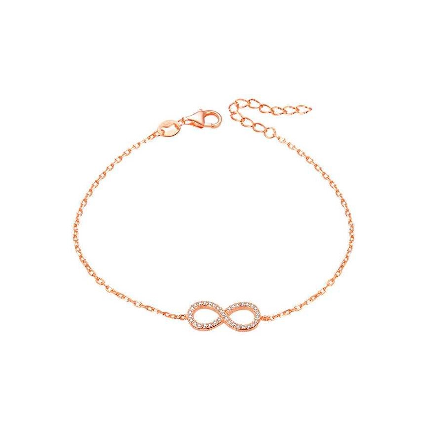 Beneto Rose gold plated silver bracelet