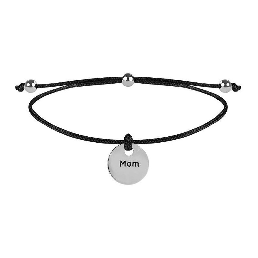 Troli Cord Bracelet Mum Black /