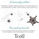 Troli String Rannekoru valkoinen/teräs Troli String Rannekoru valkoinen/teräs