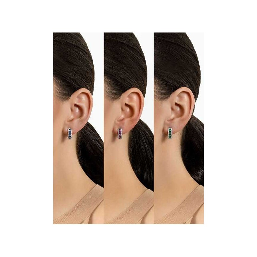 Brilio Silver Charming silver earrings with blue zircons EA294BW – 4