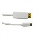 Qoltec 50412 video cable adapter 1 m DisplayPort USB Type-C White Qoltec 50412 video cable adapter 1 m DisplayPort USB Type-C White